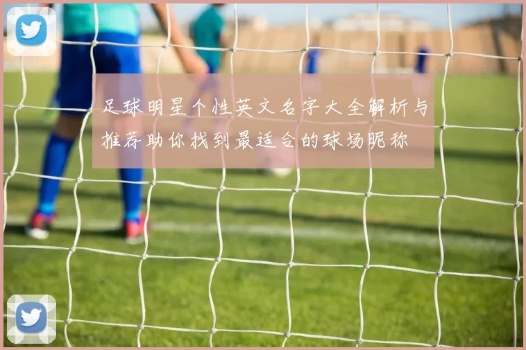 足球明星个性英文名字大全解析与推荐助你找到最适合的球场昵称